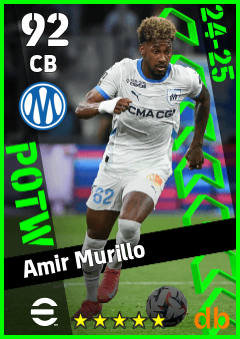 Amir Murillo — CB, OVR 92, MAX 92