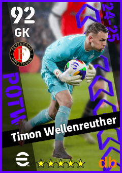 Timon Wellenreuther — GK, OVR 92, MAX 92