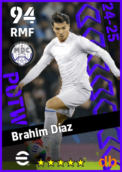 Brahim Díaz — RMF, OVR 94, MAX 94