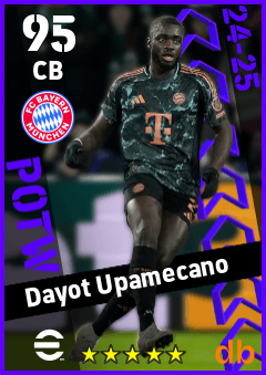 Dayot Upamecano — CB, OVR 95, MAX 95