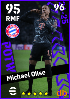 Michael Olise — RMF, OVR 95, MAX 96