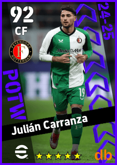 Julián Carranza — CF, OVR 92, MAX 92
