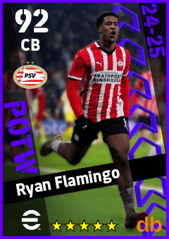 Ryan Flamingo — CB, OVR 92, MAX 92