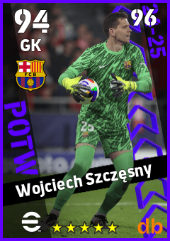 Wojciech Szczęsny — GK, OVR 94, MAX 96