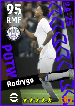 Rodrygo — RMF, OVR 95, MAX 95