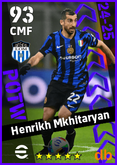 Henrikh Mkhitaryan — CMF, OVR 93, MAX 93