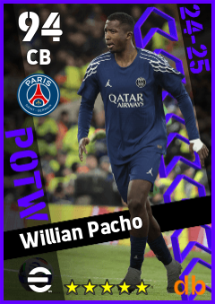 Willian Pacho — CB, OVR 94, MAX 94