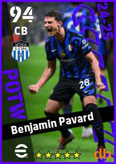 Benjamin Pavard — CB, OVR 94, MAX 94