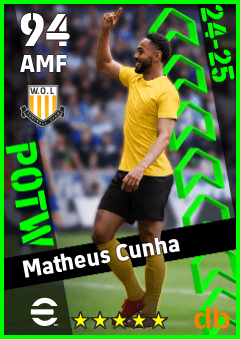 Matheus Cunha — AMF, OVR 94, MAX 94