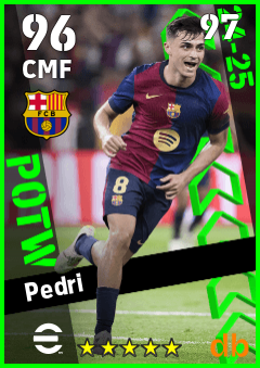 Pedri eFootball player card