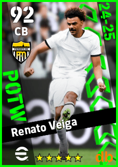 Renato Veiga — CB, OVR 92, MAX 92