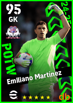 Emiliano Martínez — GK, OVR 95, MAX 95