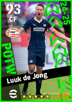 Luuk de Jong — CF, OVR 93, MAX 93