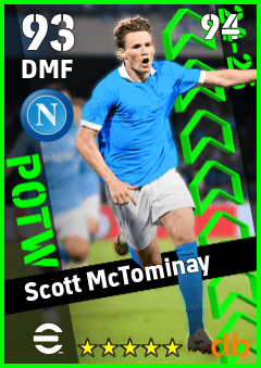 Scott McTominay — DMF, OVR 93, MAX 94