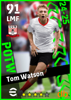 Tom Watson — LMF, OVR 91, MAX 91