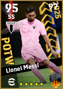 Lionel Messi — SS, OVR 95, MAX 97