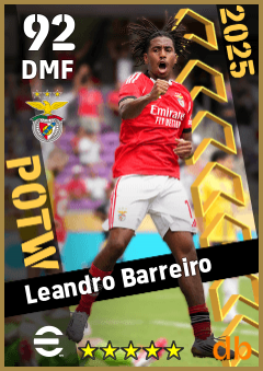Leandro Barreiro — DMF, OVR 92, MAX 92