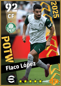 Flaco López — CF, OVR 92, MAX 92