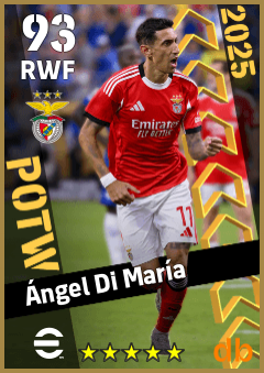 Ángel Di María — RWF, OVR 93, MAX 93