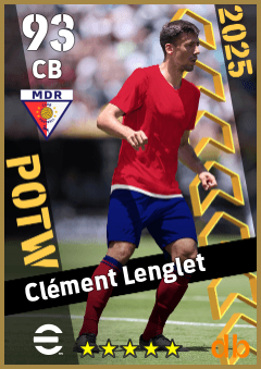 Clément Lenglet — CB, OVR 93, MAX 93