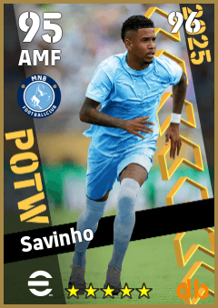 Savinho — AMF, OVR 95, MAX 96