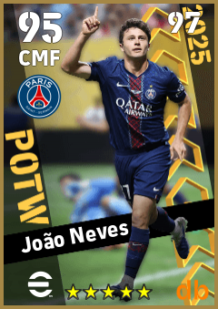 João Neves — CMF, OVR 95, MAX 97