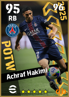 Achraf Hakimi eFootball player card
