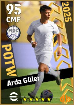 Arda Güler — CMF, OVR 95, MAX 95