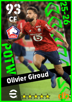 Olivier Giroud — CF, OVR 93, MAX 93
