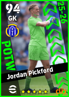 Jordan Pickford — GK, OVR 94, MAX 94