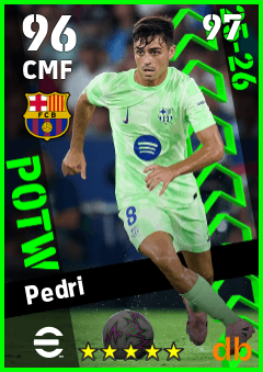 Pedri eFootball player card