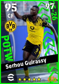 Serhou Guirassy — CF, OVR 95, MAX 97