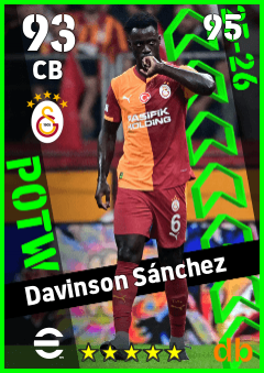 Davinson Sánchez — CB, OVR 93, MAX 95