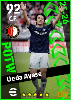 Ueda Ayase — CF, OVR 92, MAX 92