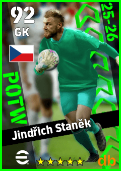 Jindřich Staněk — GK, OVR 92, MAX 92