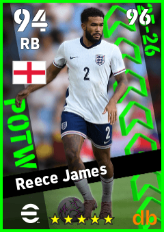 Reece James — RB, OVR 94, MAX 96