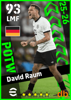 David Raum — LMF, OVR 93, MAX 93