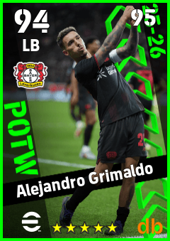 Alejandro Grimaldo — LB, OVR 94, MAX 95