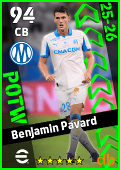 Benjamin Pavard eFootball player card