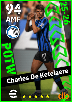 Charles De Ketelaere — AMF, OVR 94, MAX 94