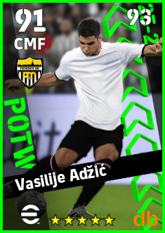 Vasilije Adžić — CMF, OVR 91, MAX 93