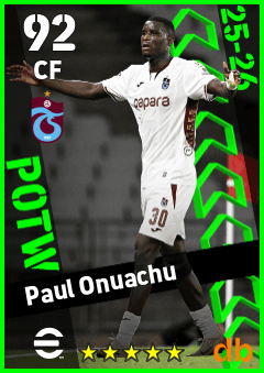 Paul Onuachu — CF, OVR 92, MAX 92