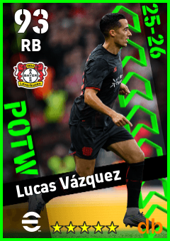 Lucas Vázquez — RB, OVR 93, MAX 93