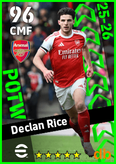 Declan Rice eFootball player card