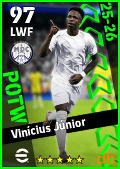 Vinícius Júnior — LWF, OVR 97, MAX 97
