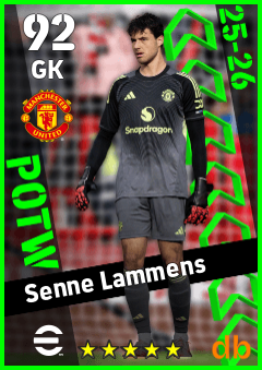 Senne Lammens — GK, OVR 92, MAX 92