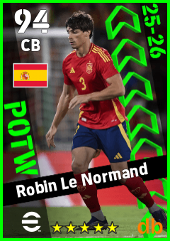 Robin Le Normand — CB, OVR 94, MAX 94