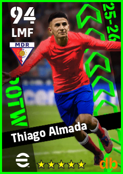 Thiago Almada eFootball player card