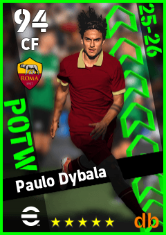 Paulo Dybala — CF, OVR 94, MAX 94