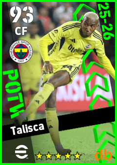Talisca — CF, OVR 93, MAX 93